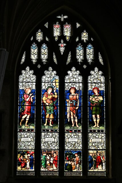 Cullompton, St. Andrew's Church: Stained glass window