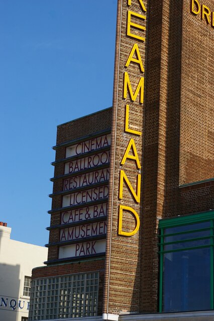 Margate: Dreamland, detail of the front