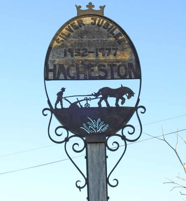 Hacheston village sign