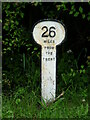 SK8236 : Grantham Canal Milestone by Mike W Hallett