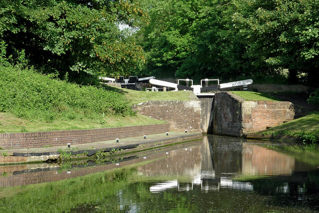 Locks at Stourton Junction in Staffordshire