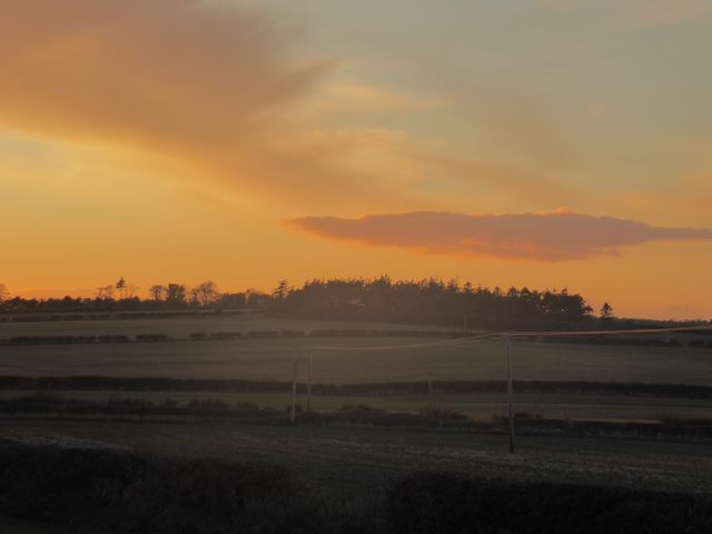 Sunset over Northumberland