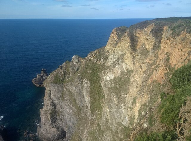 Sea cliffs near Hell's Mouth