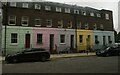 View of coloured houses on Bonny Street