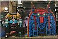 View of street art in Hawley Mews #2