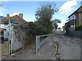 Public footpath into holiday park at Bowleaze