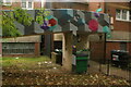 View of street art on the sloped walkway in the Webheath Estate from Netherwood Street #6