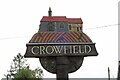 Crowfield village sign