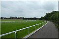 SJ3965 : Path around racecourse perimeter by DS Pugh