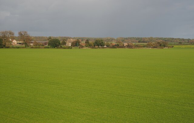 Farmland south of Ryther