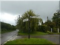 Signpost at road junction, north of Sydling St Nicholas