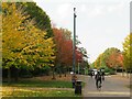 TQ3377 : Autumn colours in Burgess Park by Malc McDonald