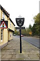 TL8564 : Bury St. Edmunds, Eastgate sign by Adrian S Pye