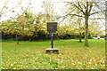 Acton village sign on the Queensway - High Street junction