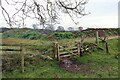 Gate on bridleway near Bellway Quarry