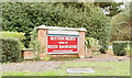 Roadside sign at the entrance into Rock Barracks