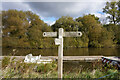 Thames path at Radley College Boathouse