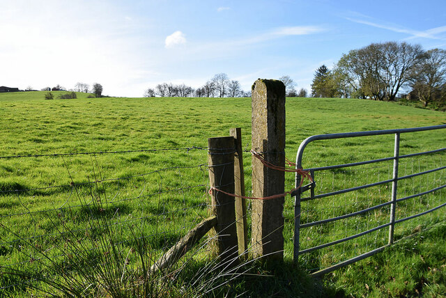 Tied gate, Bancran © Kenneth Allen :: Geograph Britain and Ireland