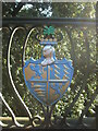 SZ0790 : Crest on an iron bridge by Neil Owen