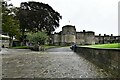 Skipton Castle: Looking towards the main entrance