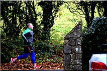 H4772 : Jogger along Riverview Road, Cranny by Kenneth  Allen