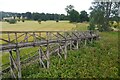 South side of the Monteviot suspension bridge