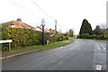 Gedding village sign on Drinkstone Road