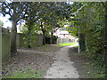 Footpath behind Downlands, Baldock