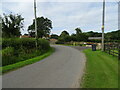 Bend in the road near Darwood Farm