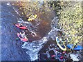 Canoes on the River South Tyne