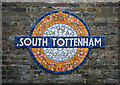 South Tottenham Station : roundel in mosaic