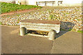 Horse and cattle trough converted to a seat