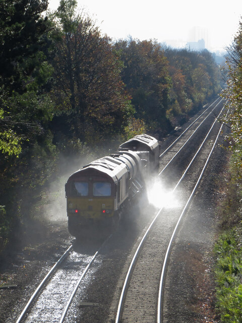 Rail-head treatment train at Llanishen