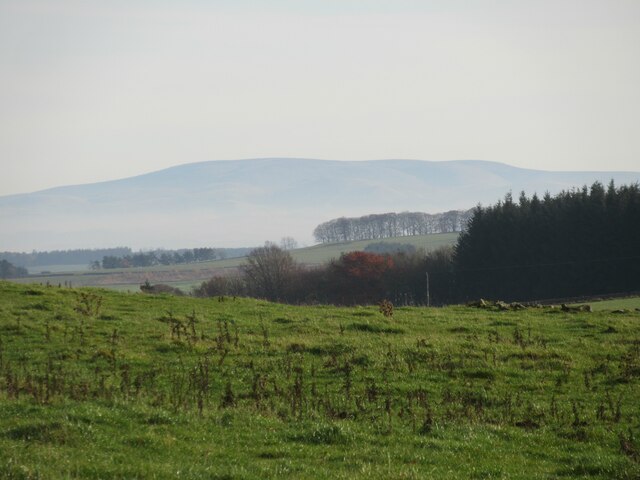 View south-east from near Allan Water above Lauder