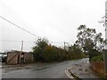 Looking from Church Close onto the B4017