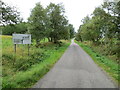 Minor road approaching the A889 at Catlodge