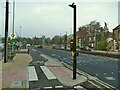 SE3039 : Toucan crossing and cycle lane, Moortown roundabout by Stephen Craven