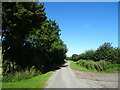 Lane heading west from Edlington