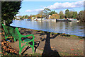 Waterside Seat by the Thames Path