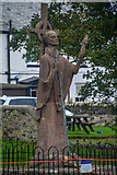 NU1241 : Holy Island : St Aidan of Lindisfarne by Lewis Clarke