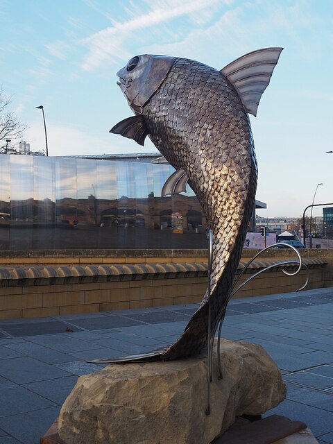 Sheffield steel sculpture celebrates salmon's return to River Don