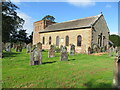 NY3745 : All Saints Church and part of its burial ground at Raughton Head by Peter Wood