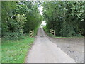 Minor road and small bridge between Tethwaite and Hudbeck