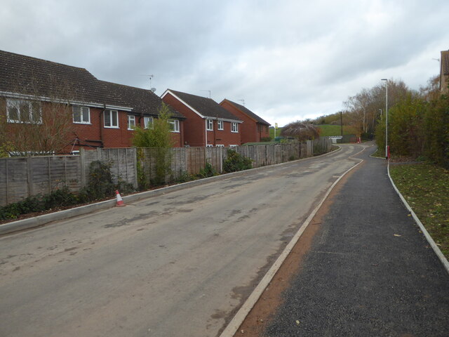 Access road for the Stableford housing development