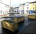 High Street flower tubs, Crickhowell