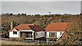 Houses on Wellgreen Lane - with Ashcombe Mill beyond