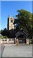SJ6949 : St Chad's Church Tower, Wybunbury by Colin Park