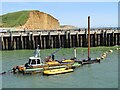 SY4690 : West Bay - Dredging Operations by Colin Smith