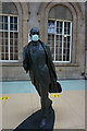 TA0928 : Statue of Philip Larkin at Hull Railway Station by Ian S