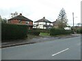 SJ9739 : Houses on the west side of Sandon Road, Cresswell by Christine Johnstone